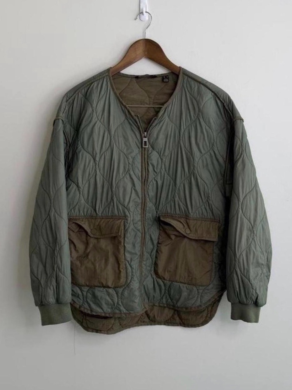ONLY Olive Green Quilted Liner Jacket Women’s M